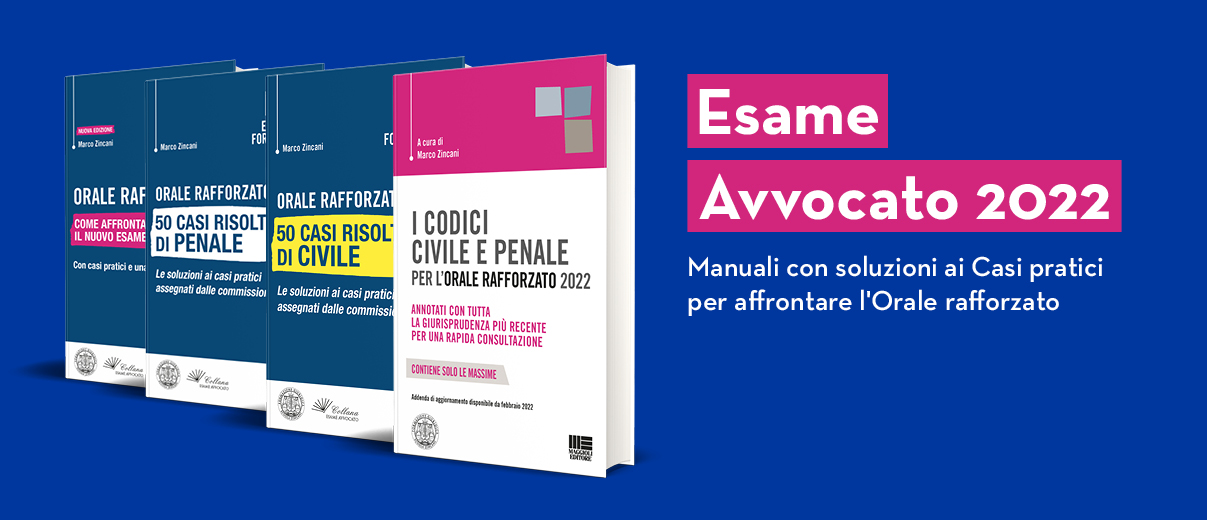 Esame d'avvocato 2022 inizio delle prove, abbinamento delle Corti